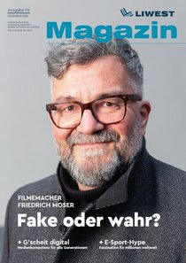 Cover LIWEST Magazin #04 Dezember 2025 Portrait Friedrich Moser