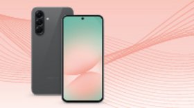 Symbolbild Samsung Galaxy A56 auf hellrotem Gesamthintergrund