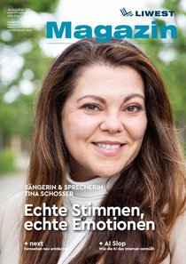 Cover LIWEST Magazin #02 Juni 2026 Portrait Tina Schosser