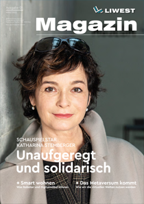 Cover LIWEST Magazin #01 März 2022 Katharina Stemberger