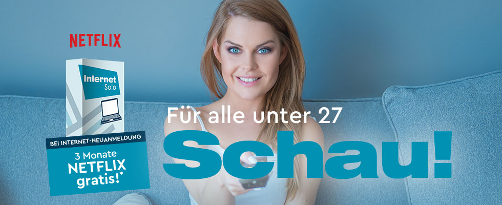 Junge Frau sieht LIWEST TV