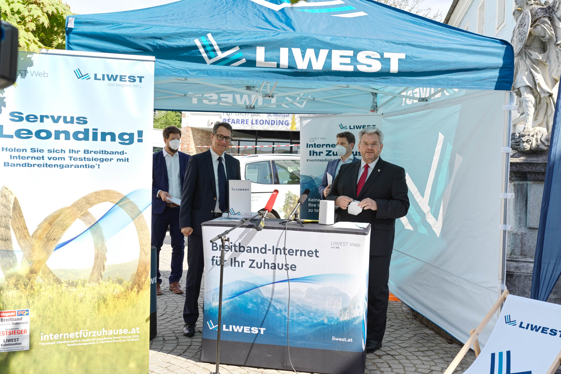 LIWEST Promostand Redner