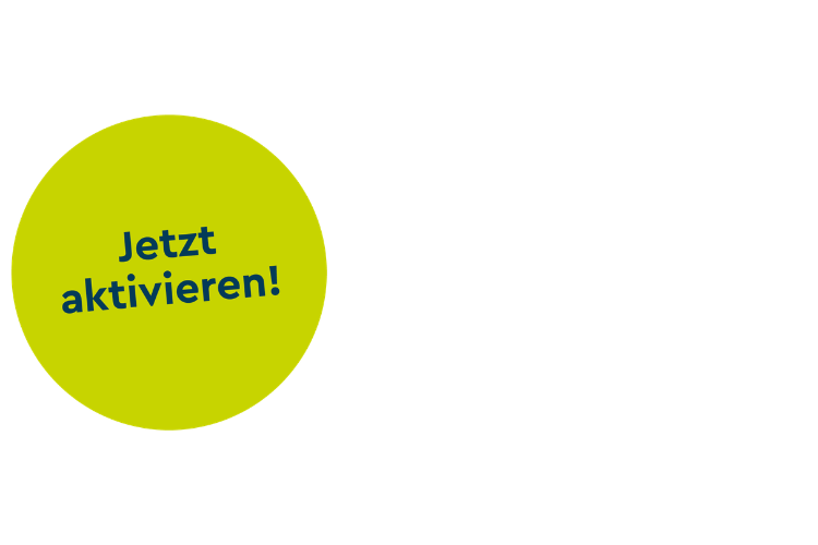 Hellgrüner Button mit Text "Jetzt aktivieren!"