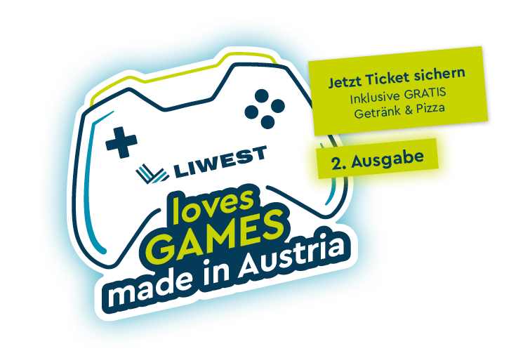 LIWEST loves Games made in Austria am 20.3. – Jetzt Ticket sichern für 2. Ausgabe