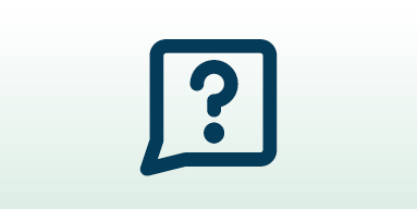 Sprechblase mit Fragezeichen