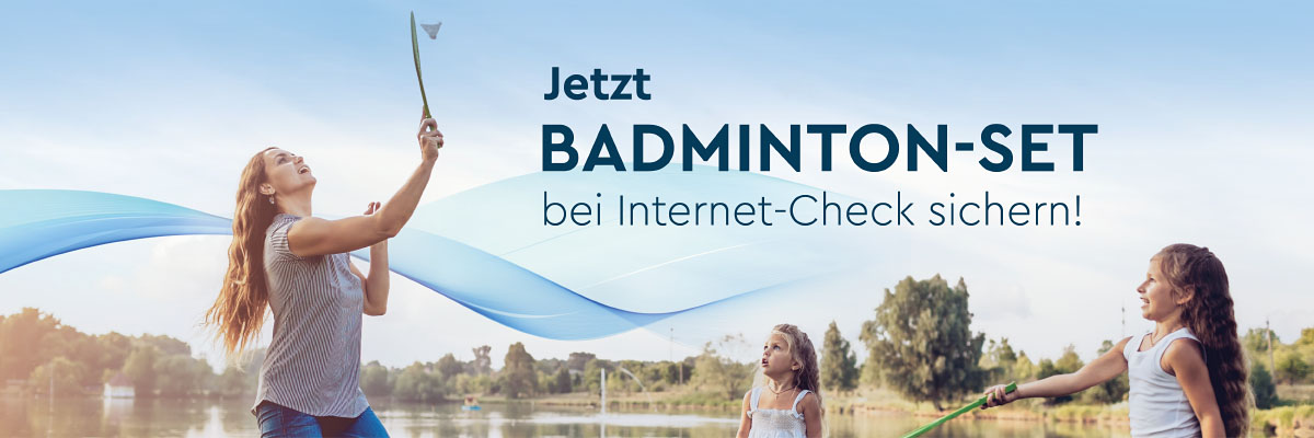 LIWEST Internet-Check + Badminton-Set
