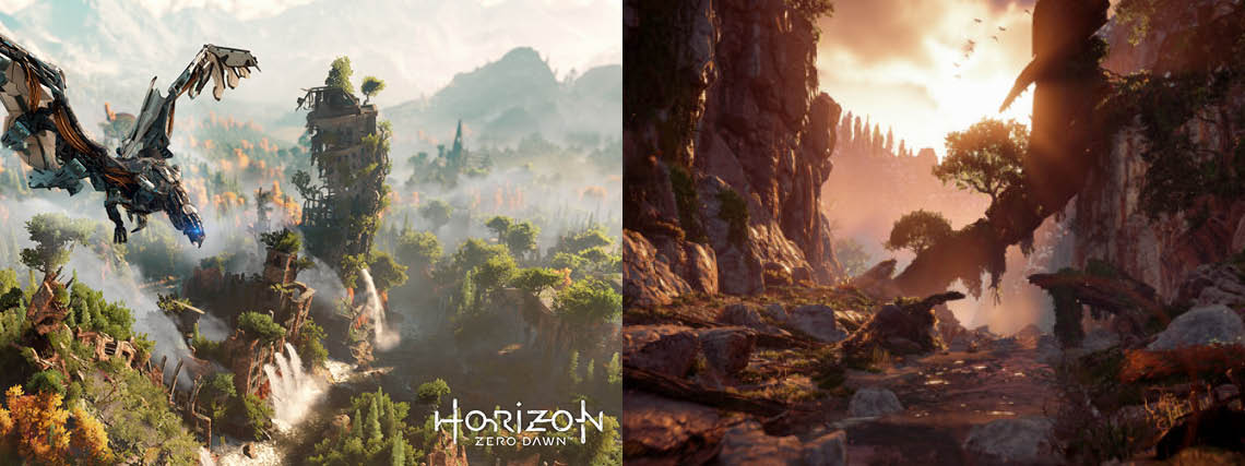 Screenshots aus dem Game Horizon Zero Dawn