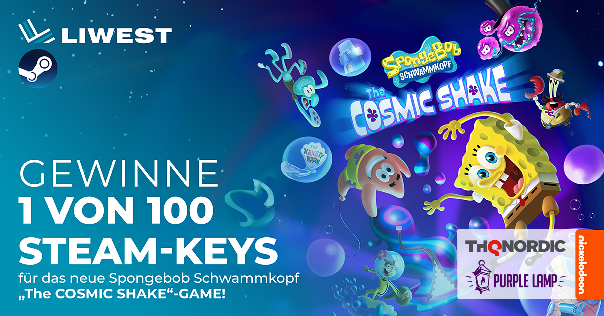 LIWEST Gewinnspiel Steam-Keys Spongebob Schwammkopf 2024